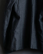 "Comme des Garçons" tailored jacket with stand collar and multiple pockets