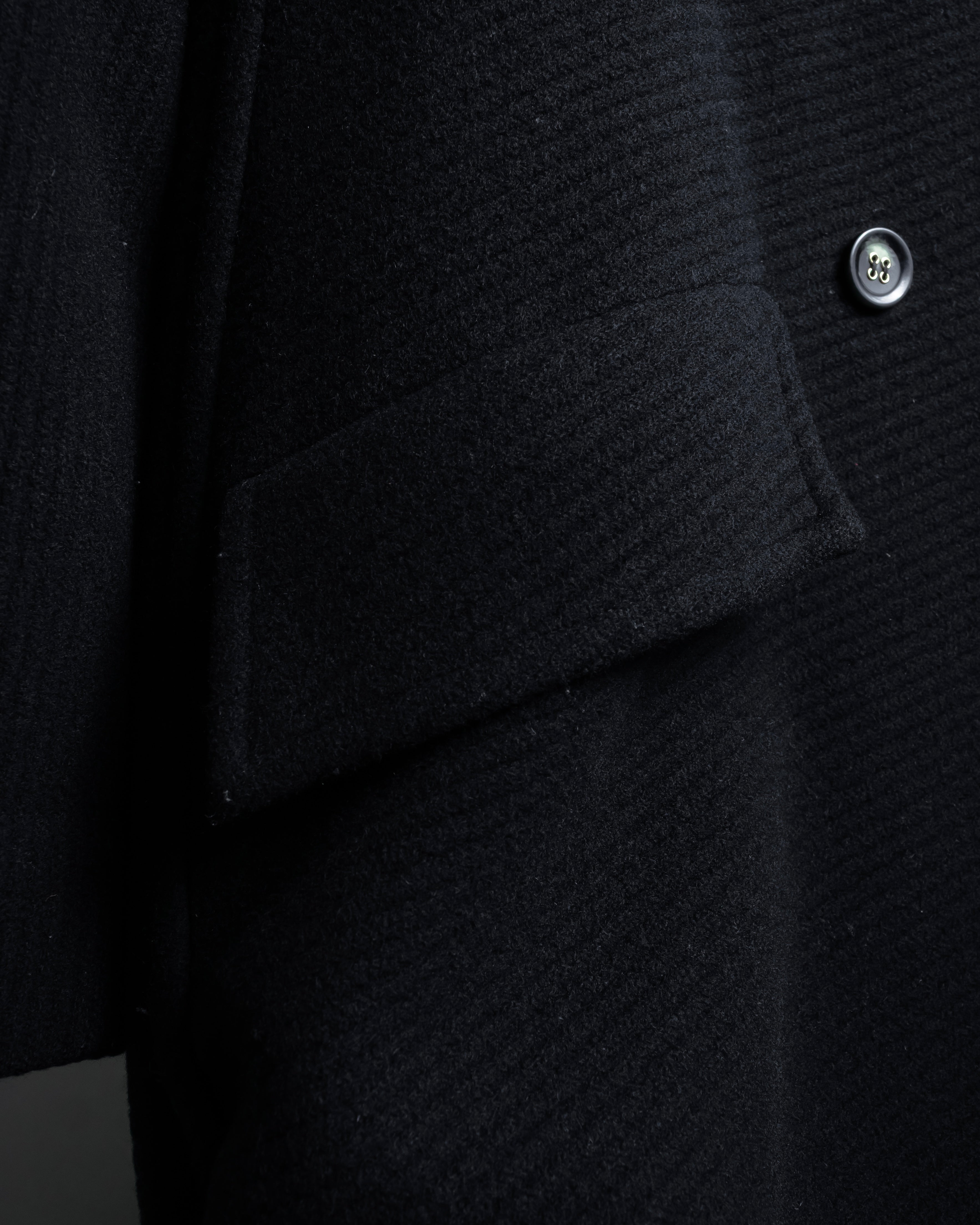 "Valentino Garavani"Shawl collar A-line silhouette long coat