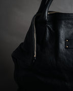 “Alexander McQueen” 2000’s Soft leather zip tote bag