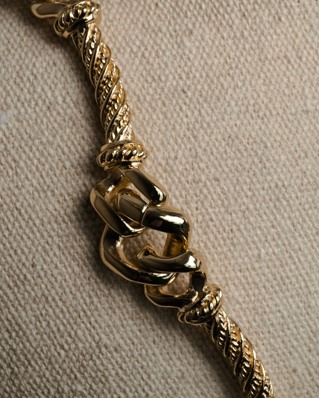 “Christian Dior” 90’s Crystal knot rope necklace