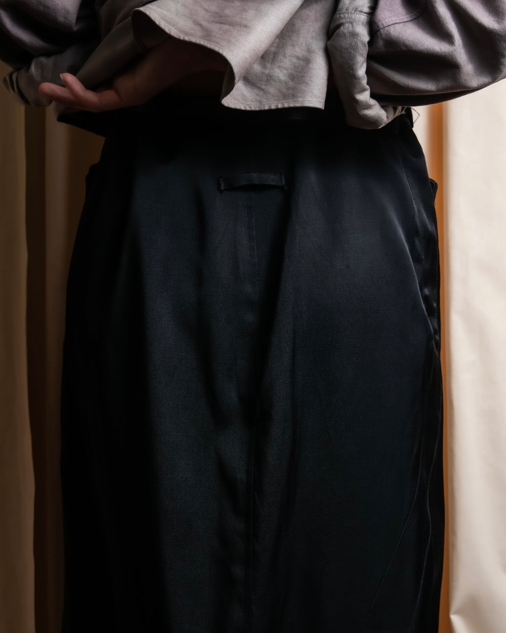 "JEAN PAUL GAULTIER MAILLE FEMME" Side panel design flared skirt