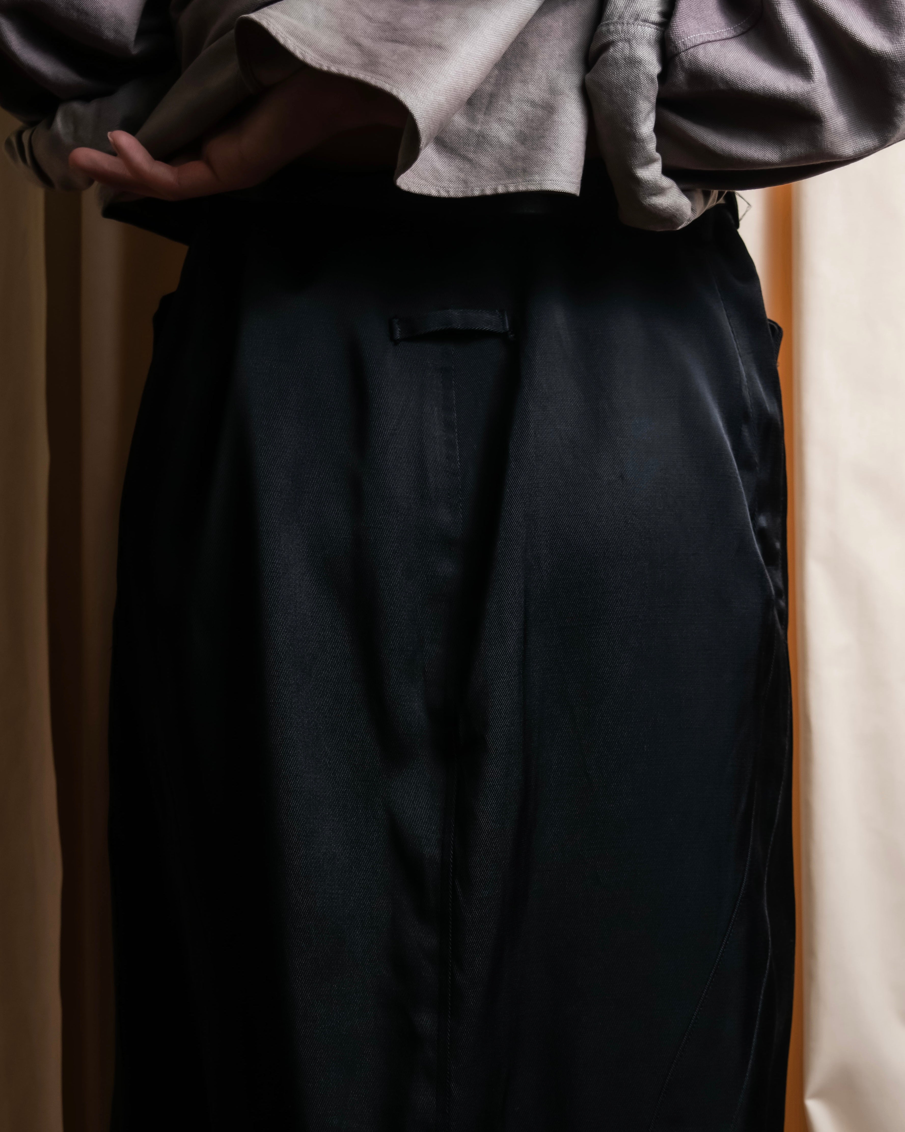 "JEAN PAUL GAULTIER MAILLE FEMME" Side panel design flared skirt