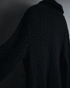 "SONIA RYKIEL" Textured knit button-front long cardigan