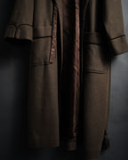 "CELINE" 70’s-80’s Archive sulky embroidered gown coat