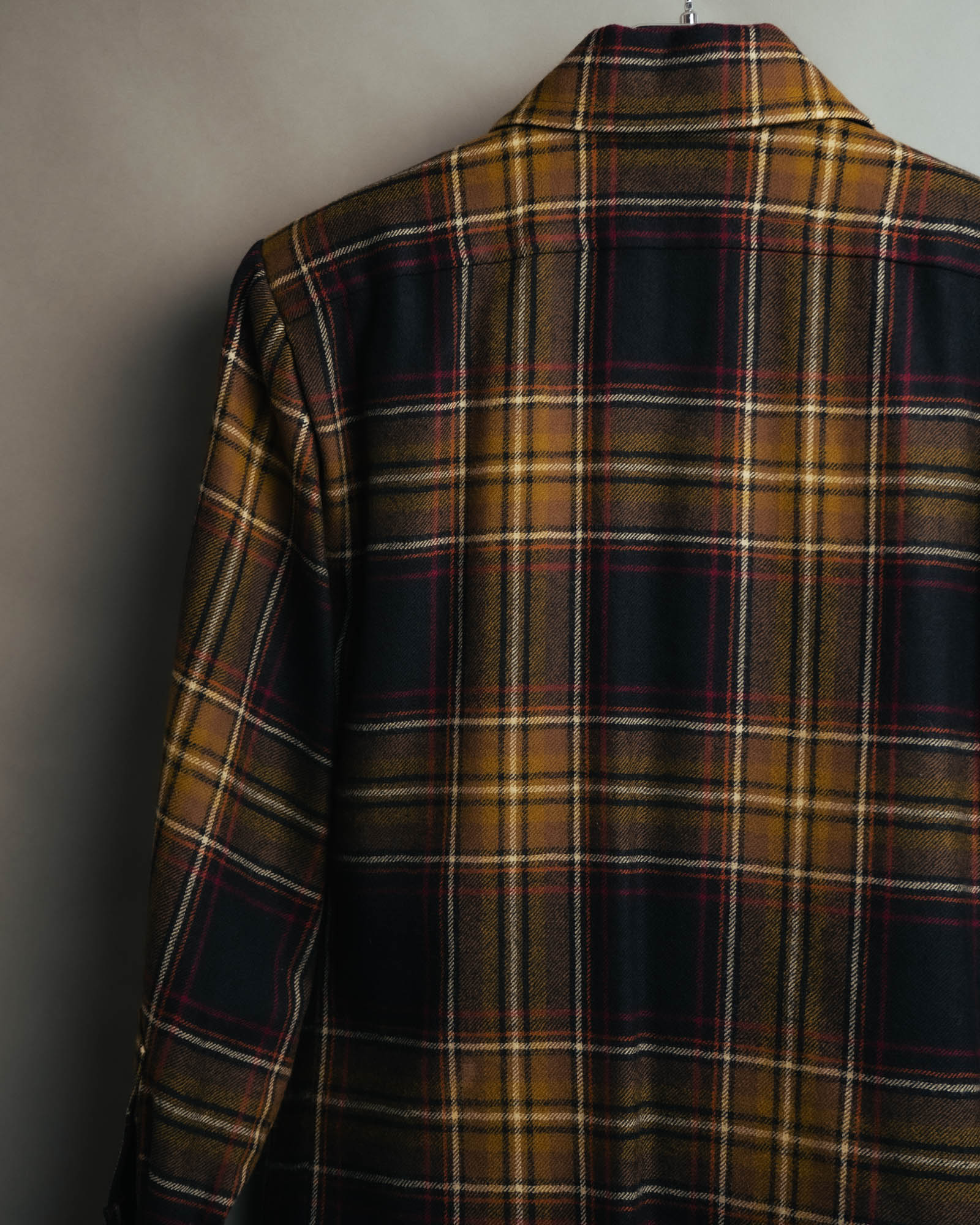"Yves Saint Laurent" 80's-90's Plaid wool coat dress