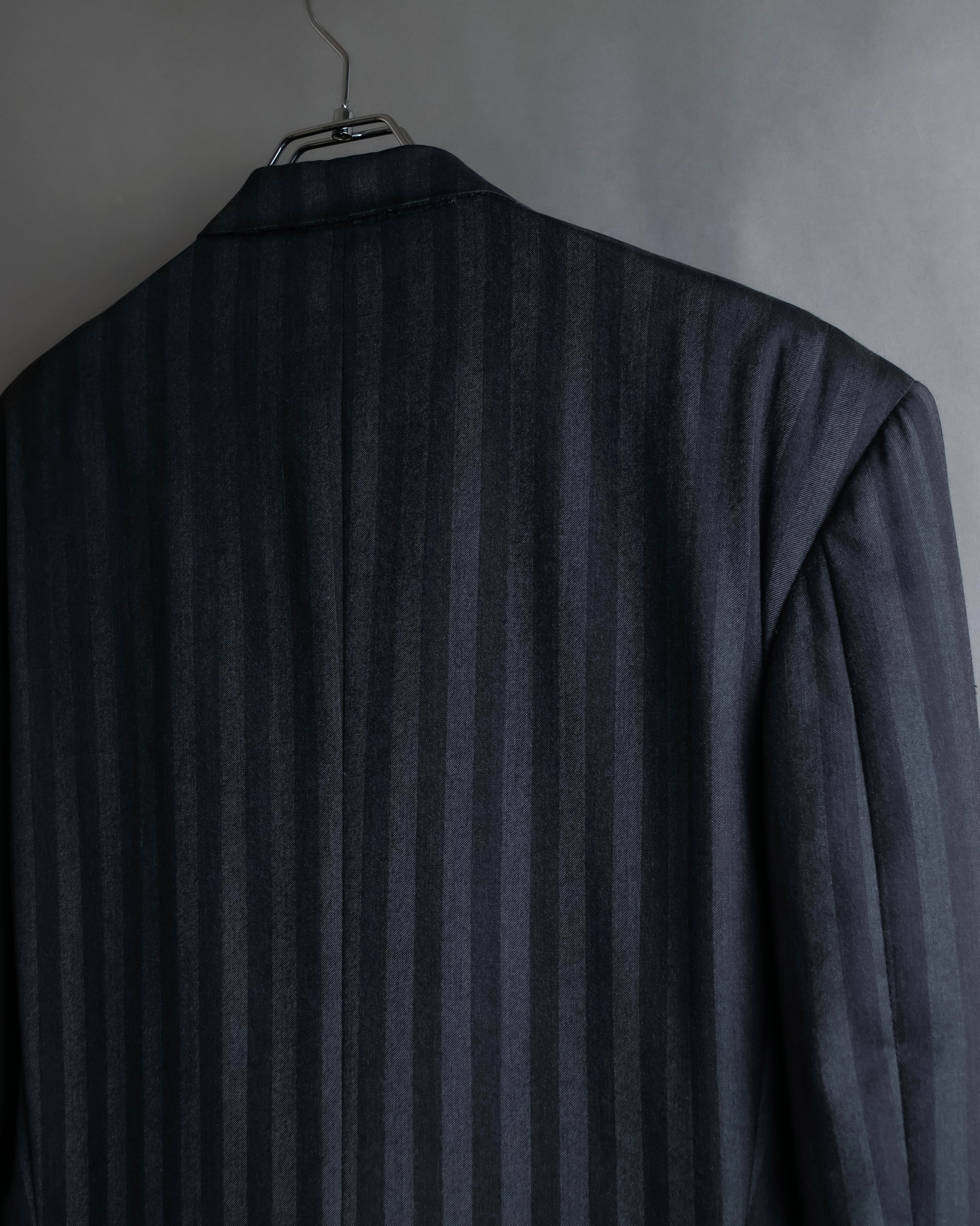 "GIANNI VERSACE" Striped classical tailored jacket