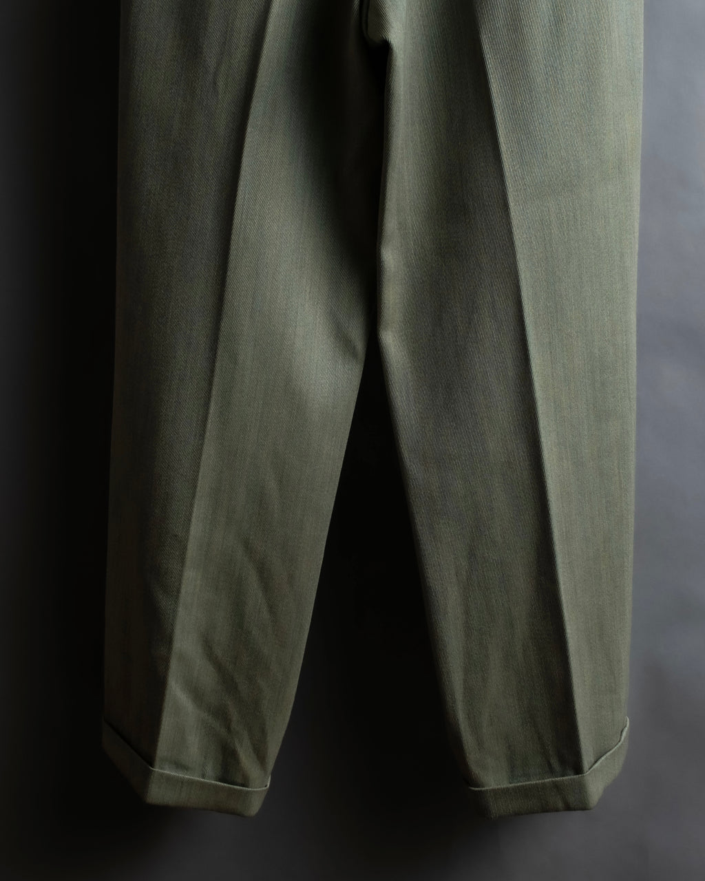 Vintage khaki green wide slacks