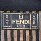 "FENDI" Pecan pattern design mid length stand up collar coat