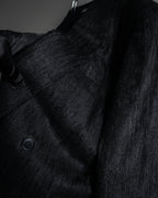 “Gianni Versace” 80’s-90’s Shadowed-texture tailored jacket