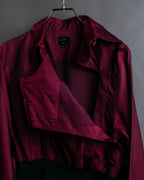 "JEAN PAUL GAULTIER FEMME"
 Waist different material switching design shirt