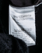 "GUCCI" Spread collar embroidered cotton shirt