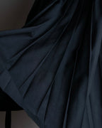 "JEAN PAUL GAULTIER" Ribbon belted design pleated flare skirt