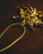 -SPECIAL- “HERMÈS” 90’s Sun face sculptural pendant necklace