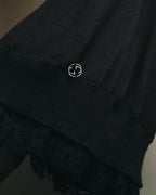 "GUCCI" 90's-10's Delicate lace-trim knit tank top