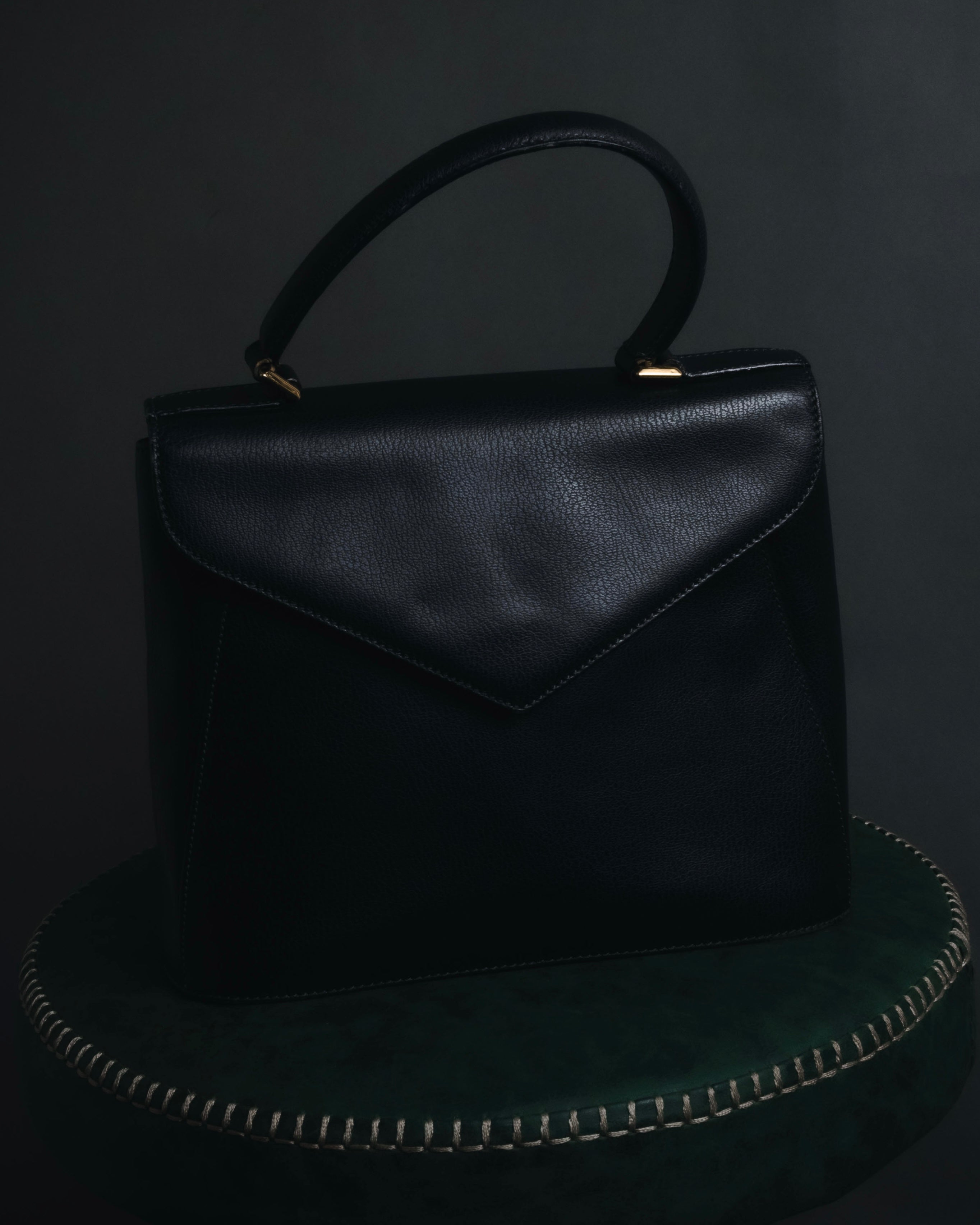 "Salvatore Ferragamo" Mid 90’s archival envelope flap top-handle bag