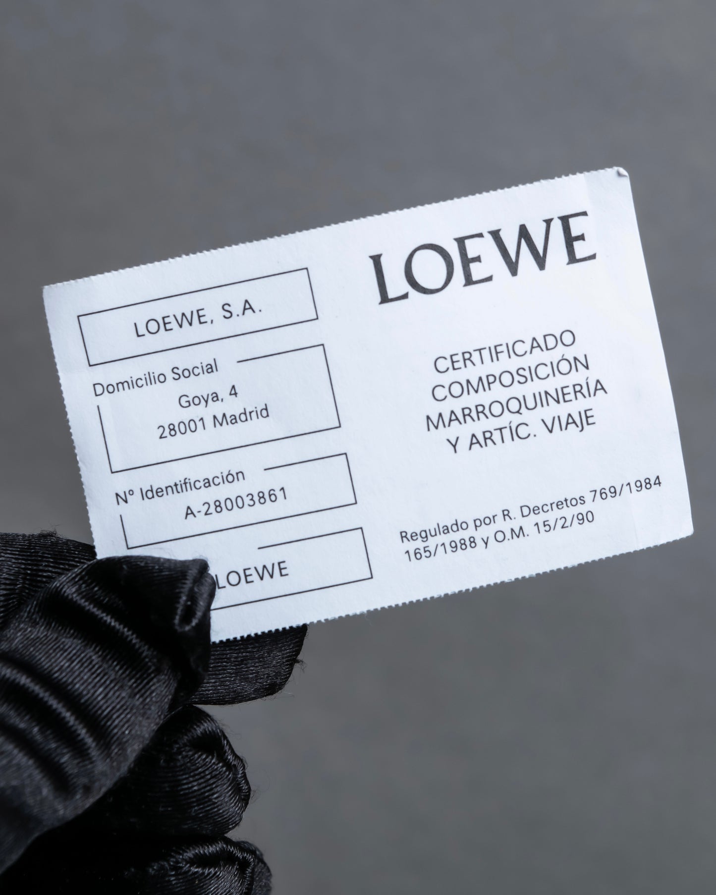 "LOEWE" Stitch accent leather bangle