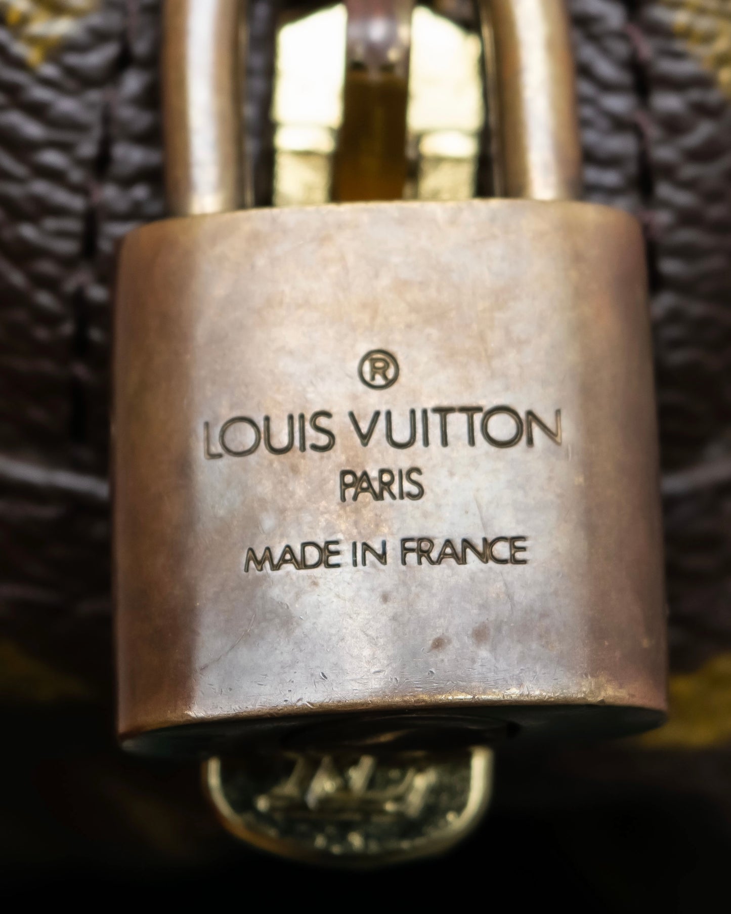 "LOUIS VUITTON" Deauville monogram pattern boston hand bag