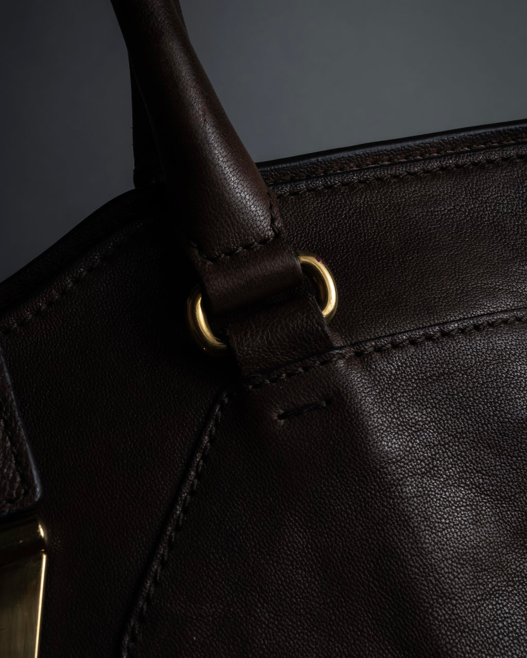 "YVES SAINT LAURENT" 11'year-12'year Chic Gabas leather bag