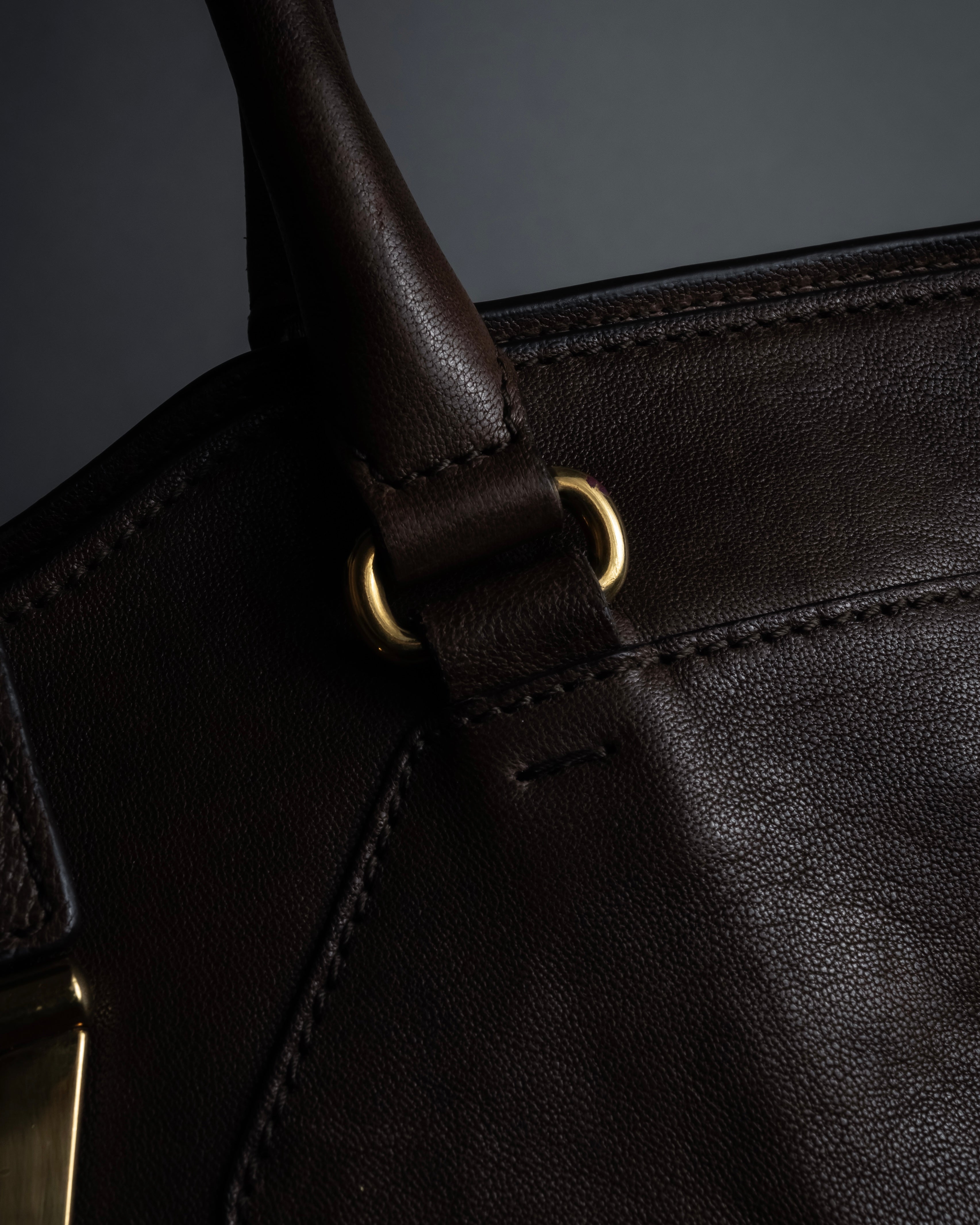 "YVES SAINT LAURENT" 11'year-12'year Chic Gabas leather bag