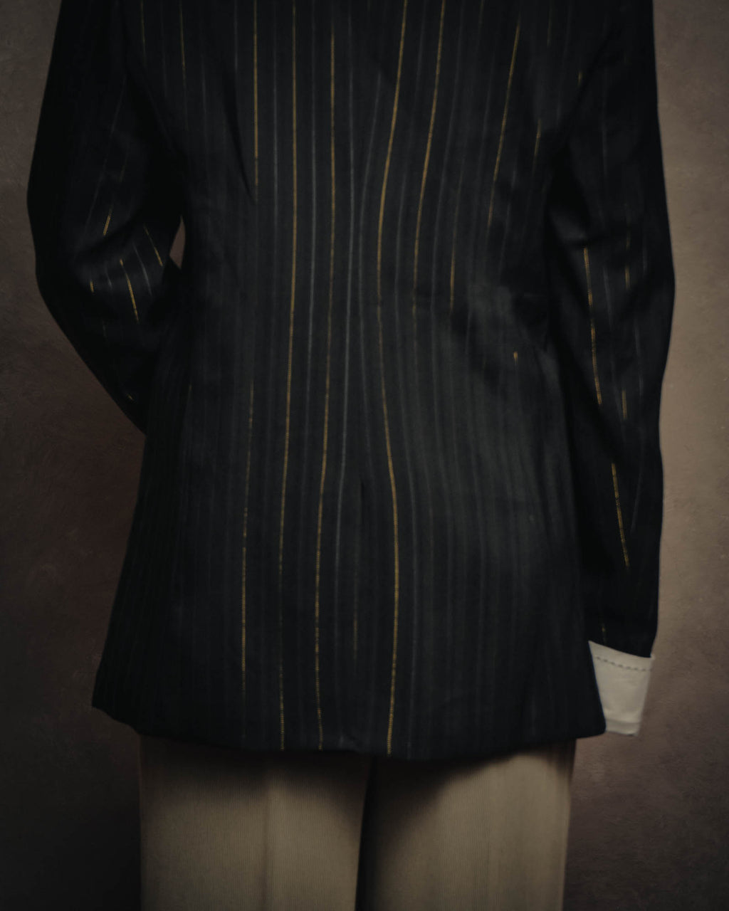 -SPECIAL-“SAINT LAURENT” 18's- Modern pinstripe double breasted jacket