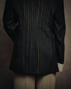 -SPECIAL-“SAINT LAURENT” 18's- Modern pinstripe double breasted jacket