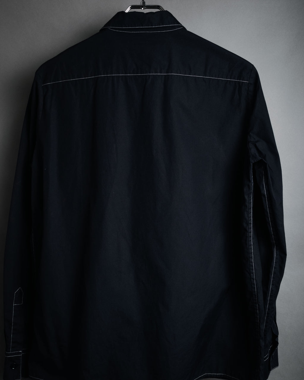 “BOTTEGA VENETA” 2010’s contrast stitch uniform cotton shirt