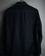 “BOTTEGA VENETA” 2010’s contrast stitch uniform cotton shirt