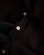 "JEAN PAUL GAULTIER" Draping form burgundy shirt