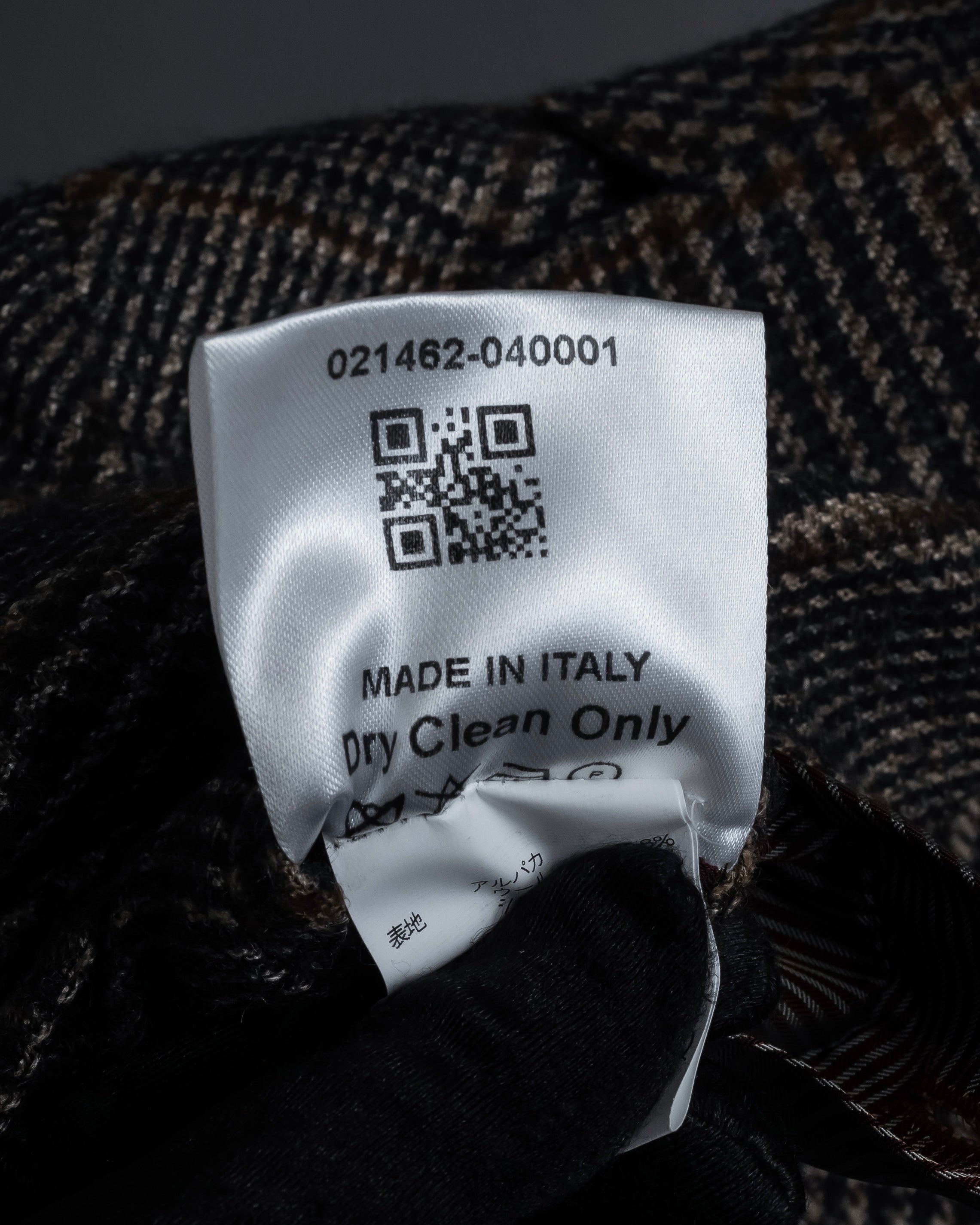 "Ernesto" Glen plaid flannel tailored jacket