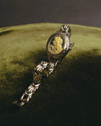 "Valentino Michelle" Vintage cameo secret quartz bracelet watch