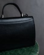 "BURBERRYS" Metal fittings design grain leather 2way bag