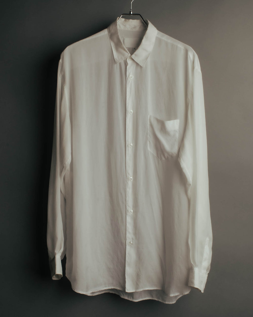 “Maison Margiela” 2018’s-20’s Cupro sheer white shirt