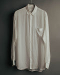 “Maison Margiela” 2018’s-20’s Cupro sheer white shirt