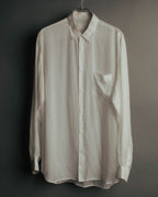 “Maison Margiela” 2018’s-20’s Cupro sheer white shirt