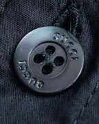 "GUCCI" No collar design gold button accents blouse