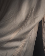 "CELINE" 00’s Piped ruffle silk blouse