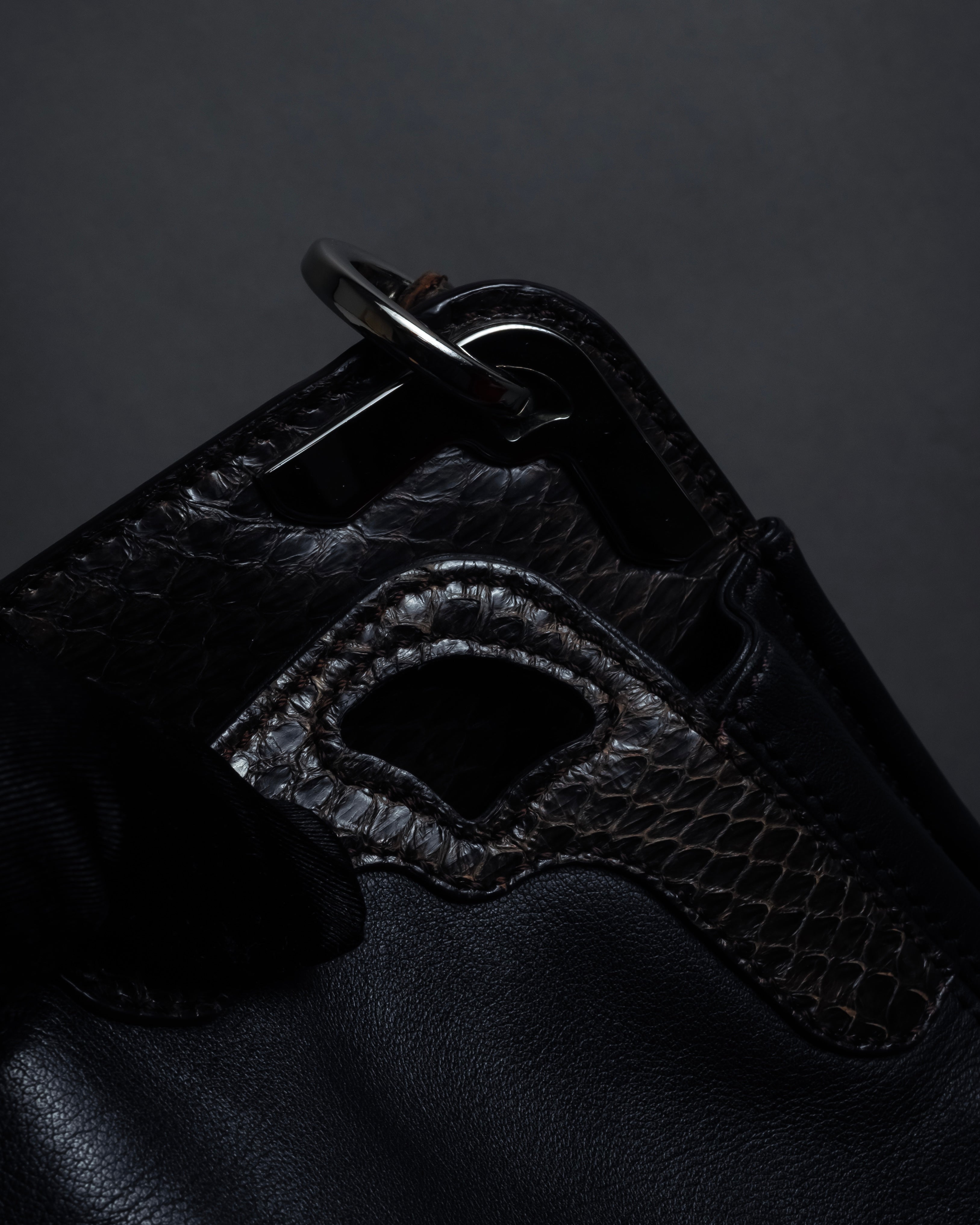 "Cartier" Marcello de Cartier python leather combination bag