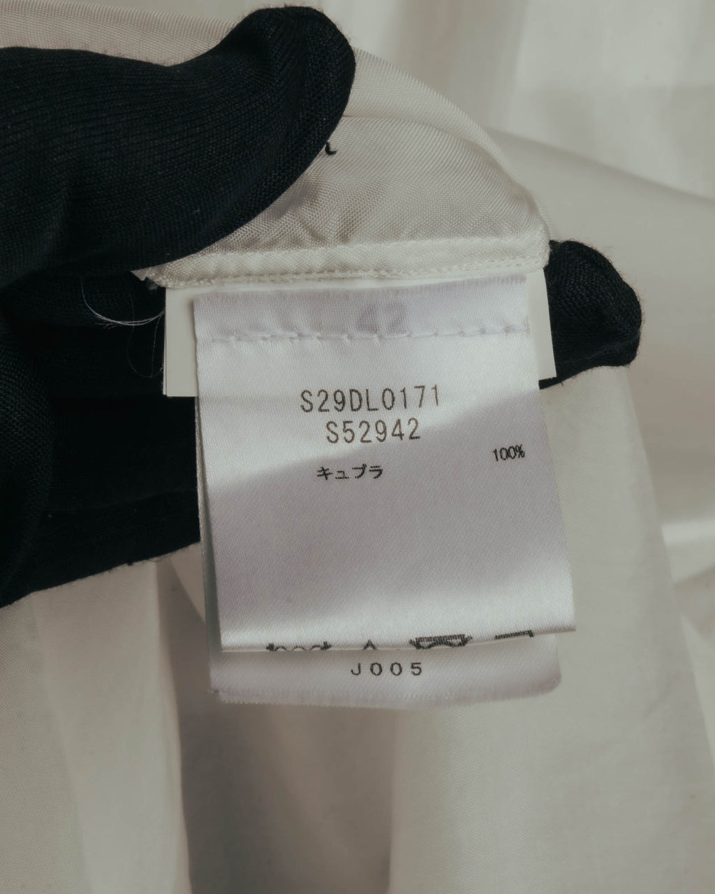 “Maison Margiela” 2018’s-20’s Cupro sheer white shirt