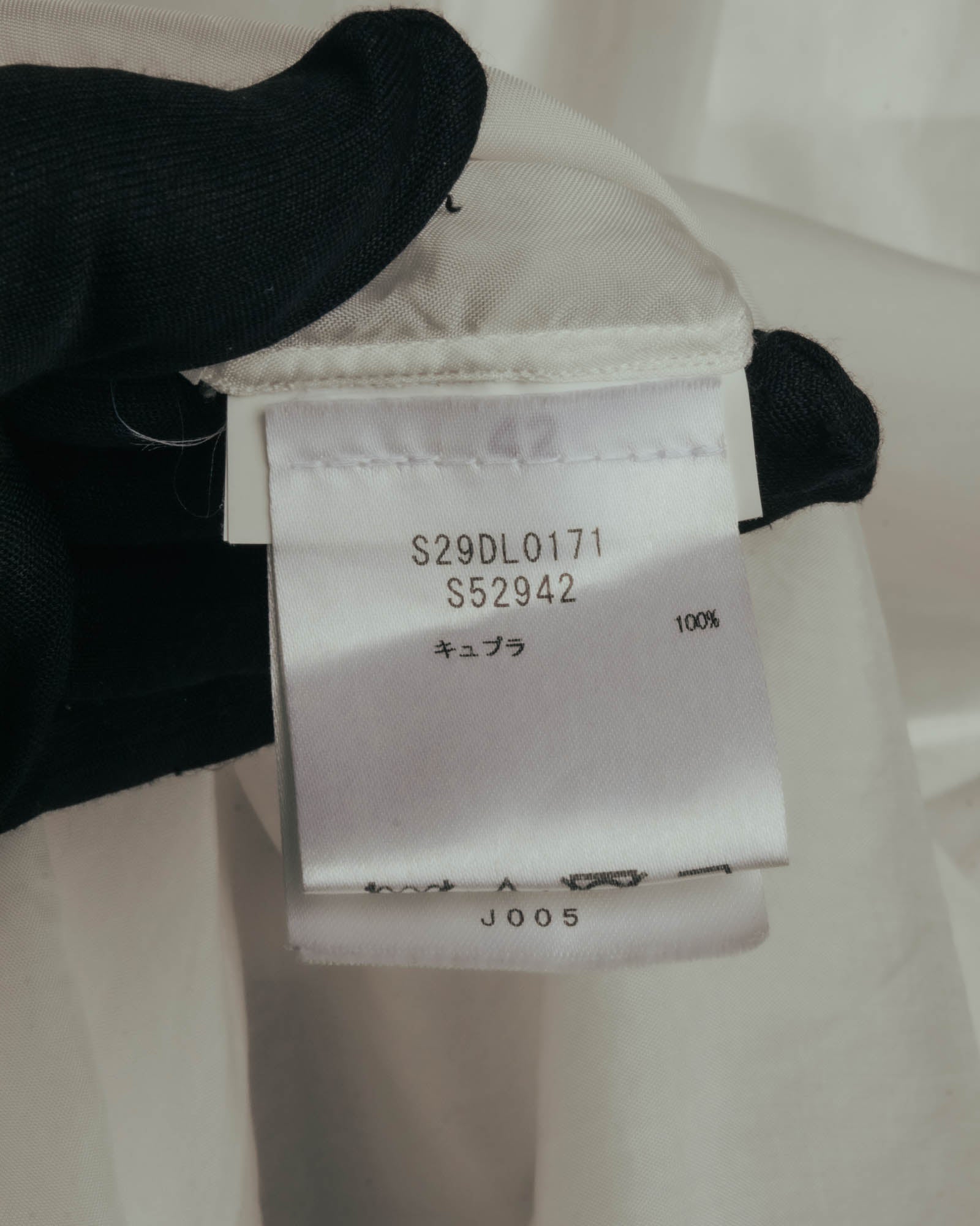 “Maison Margiela” 2018’s-20’s Cupro sheer white shirt