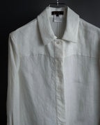 "LOEWE" 00's Fly front linen shirt