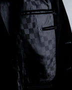 "LOUIS VUITTON" Geometric pattern velvet tailored jacket