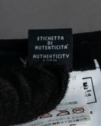 "GIANNI VERSACE" Tassel lace-up design A-line silhouette black dress