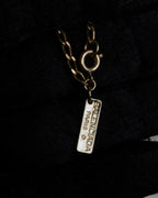 "BALENCIAGA" Red cabochon symmetrical design necklace