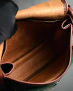 –SPECIAL– “LOEWE” 70’s-80’s Caza Cordobán embossed shoulder bag