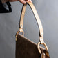 "Christian Dior" Suede material one handle shoulder bag