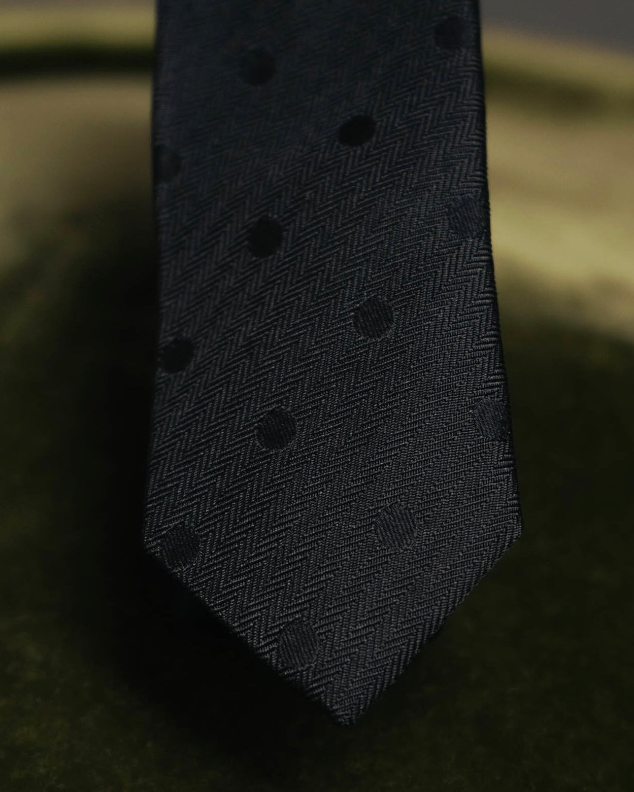 –SPECIAL– “Saint Laurent“ 2010’s-20’s Tonal dot narrow tie