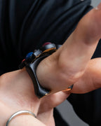 "LOUIS VUITTON"　Geometric color stone ring