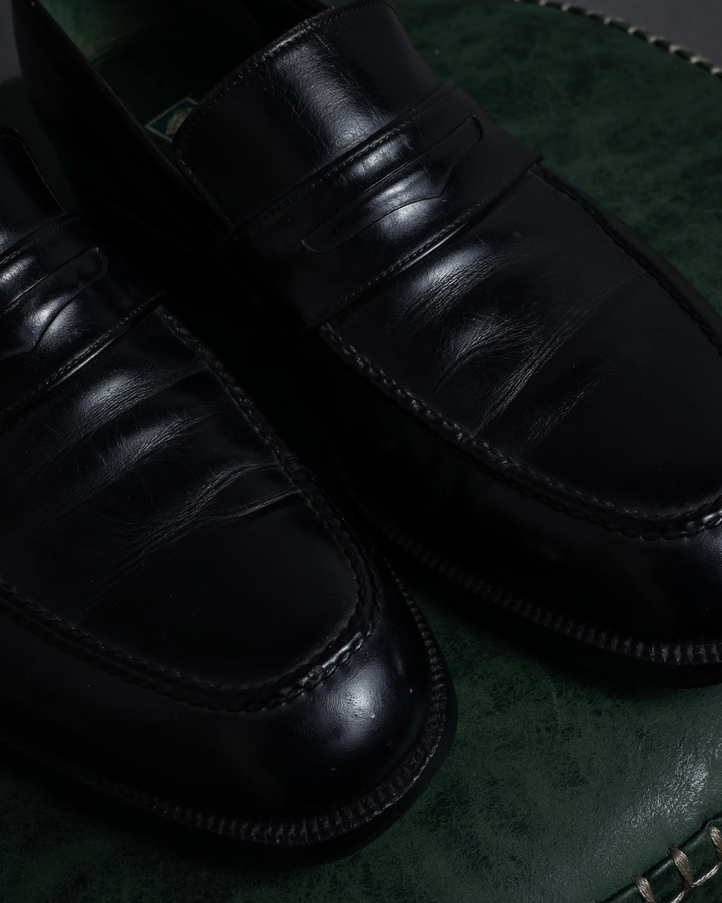 "GUCCI" 90’s classic leather penny loafers
