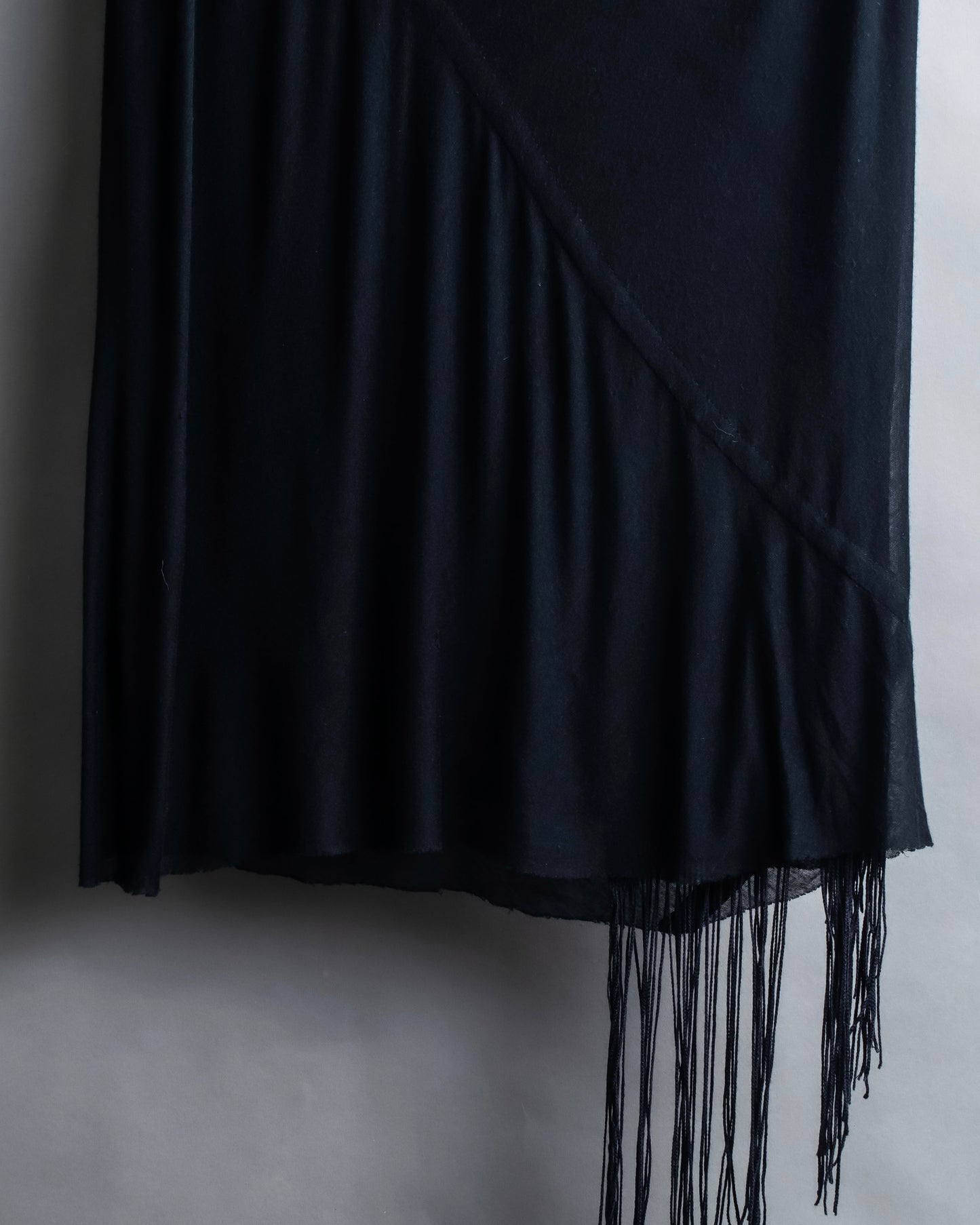 "Rick Owens Lilies" Fringe design draping sleeveless tops