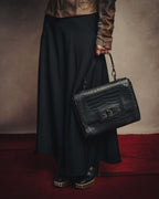 -SPECIAL- “GUCCI“ 70’s Crocodile turn lock handbag